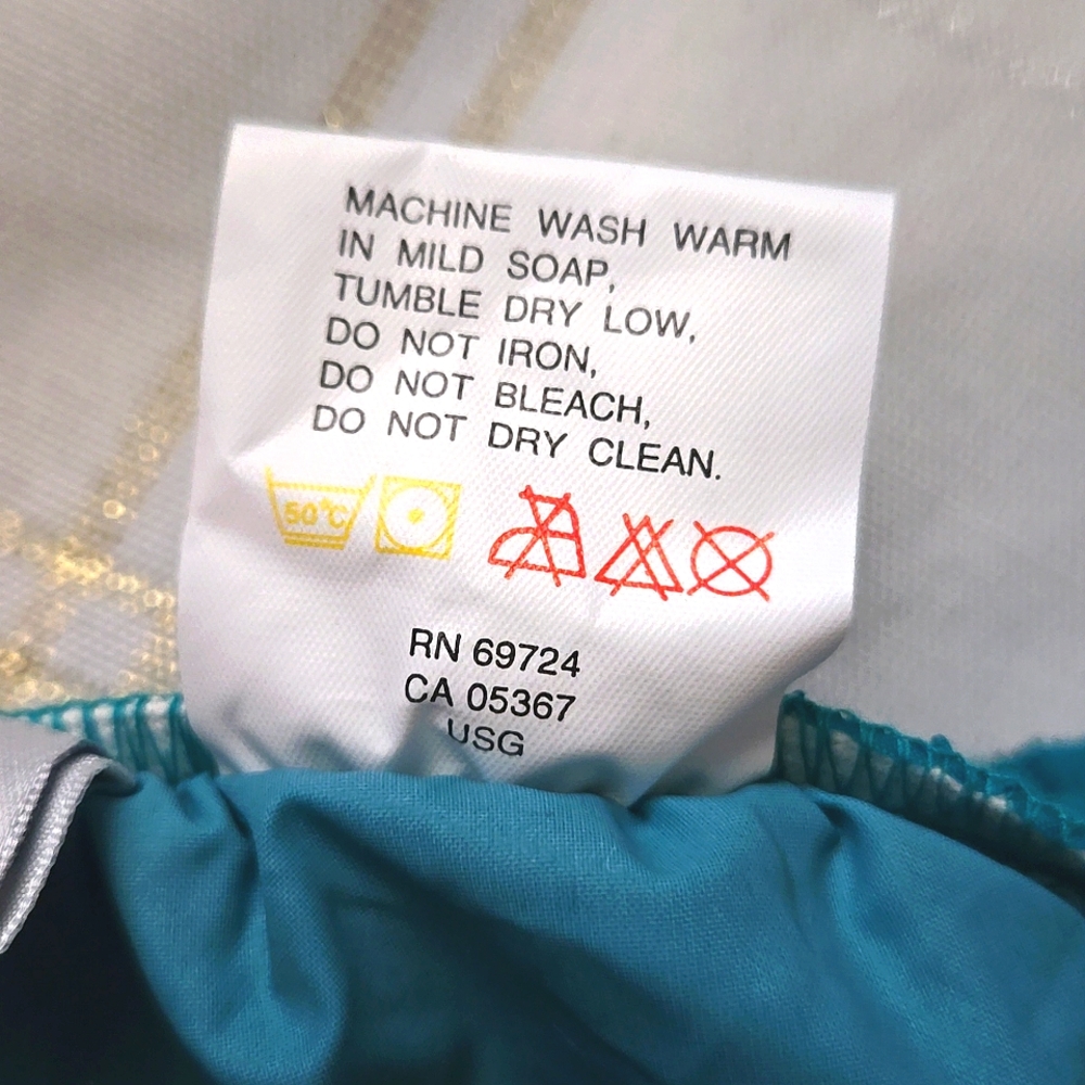 VNTG Columbia Teal Sportswear Windbreaker Pants - Picture 7 of 13
